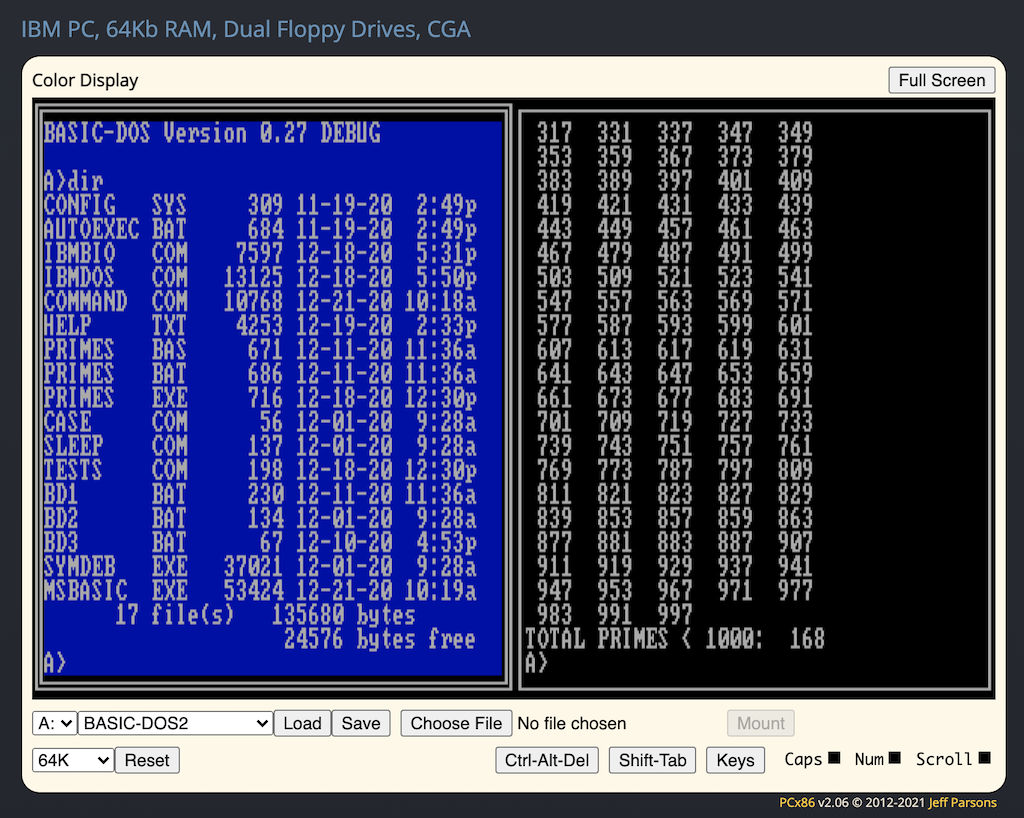 Код дос. Dos Tool. Программа дос клик с еденичкой.